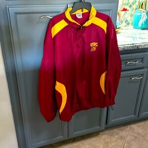 1/4 zip USC windbreaker